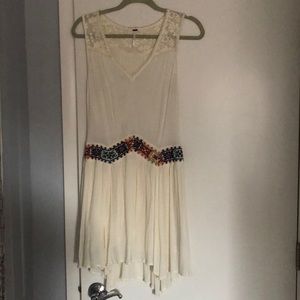Free people embroidered mini dress